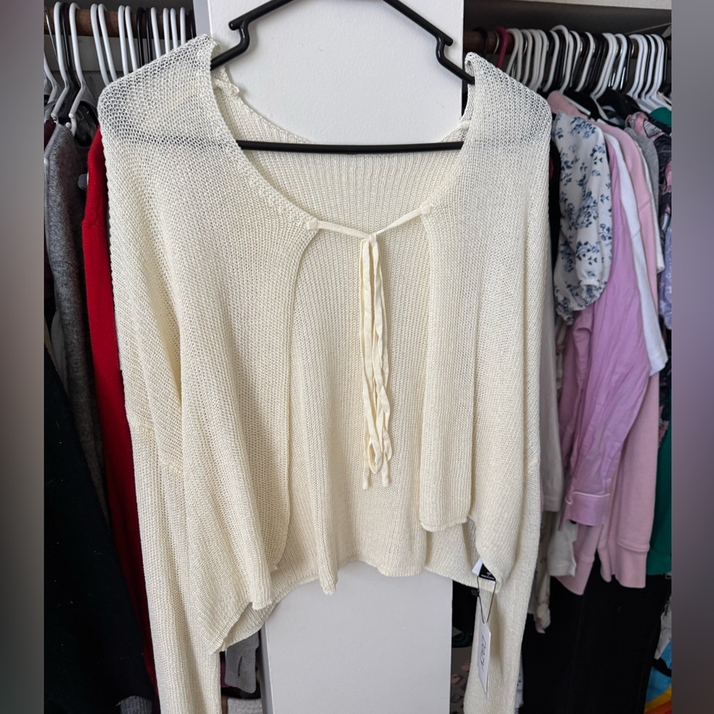 SHEIN tie front cardigan